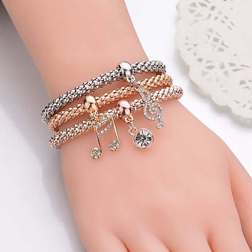 3pcs Women's Vintage Bracelet Bracelet Earrings / Bracelet Layered Music Music Notes Simple Classic Vintage Fashion Colorful Rhinestone Bracelet Jewelry Gold For Daily School Street Holiday Festival
3pcs Women's Vintage Bracelet Bracelet Earrings / Bracelet Layered Music Music Notes Simple Classic Vintage Fashion Colorful Rhinestone Bracelet Jewelry Gold For Daily School Street Holiday Festival