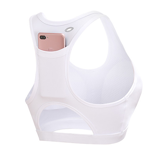 Women's Sports Bra Sports Bra Top Running Bra with Phone Pocket Nylon Yoga Fitness Running Quick Dry Sweat-wicking White Black Burgundy Solid Colored / Sleeveless / Micro-elastic / Racerback
Women's Sports Bra Sports Bra Top Running Bra with Phone Pocket Nylon Yoga Fitness Running Quick Dry Sweat-wicking White Black Burgundy Solid Colored / Sleeveless / Micro-elastic / Racerback