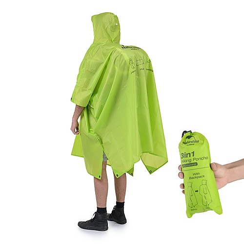 Rain Ponchos Waterproof Portable Folding Polyester / Polyamide Camping / Hiking Traveling Naturehike Green Blue 1 pcs
Rain Ponchos Waterproof Portable Folding Polyester / Polyamide Camping / Hiking Traveling Naturehike Green Blue 1 pcs