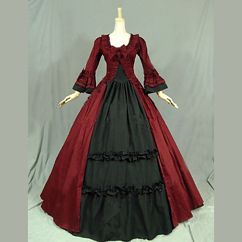 Maria Antonietta Princess Lolita Vintage Rococo Dress Cosplay Costume Prom Dress Female Japanese Cosplay Costumes Black / Red / Pink Patchwork Petal Sleeve Long Sleeve Maxi Long Length
Maria Antonietta Princess Lolita Vintage Rococo Dress Cosplay Costume Prom Dress Female Japanese Cosplay Costumes Black / Red / Pink Patchwork Petal Sleeve Long Sleeve Maxi Long Length