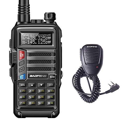 

BAOFENG BF-UVS9 Handheld Low Battery Warning / PC Software Programmable / Voice Prompt 5KM-10KM 5KM-10KM 3800 mAh 8 W Walkie Talkie Two Way Radio