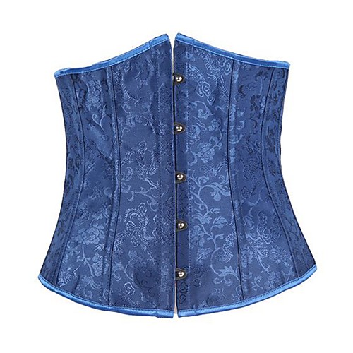 Women's Hook & Eye Underbust Corset - Geometric / Solid Colored, Modern Style / Basic Royal Blue S M L 
Women's Hook & Eye Underbust Corset - Geometric / Solid Colored, Modern Style / Basic Royal Blue S M L