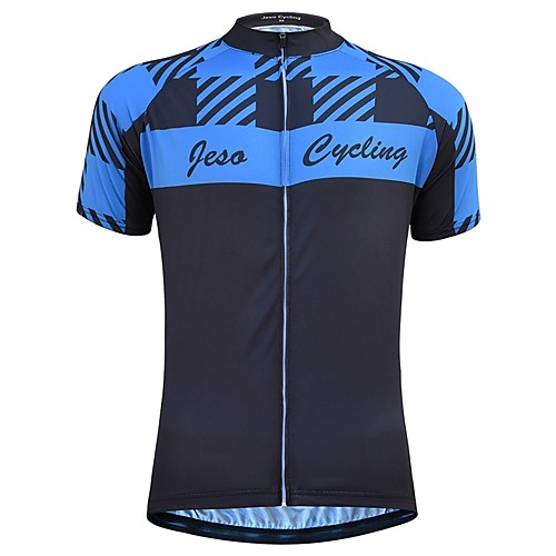 JESOCYCLING Men's Short Sleeve Cycling Jersey Bule / Black Stripes Bike Jersey Top Mountain Bike MTB Road Bike Cycling Breathable Quick Dry Sports Clothing Apparel / Stretchy
JESOCYCLING Men's Short Sleeve Cycling Jersey Bule / Black Stripes Bike Jersey Top Mountain Bike MTB Road Bike Cycling Breathable Quick Dry Sports Clothing Apparel / Stretchy