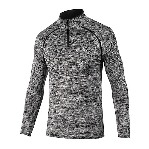 Men's Hiking Tee shirt Long Sleeve Outdoor Breathable Quick Dry Soft Tee / T-shirt Top Autumn / Fall Summer POLY Standing Collar Fishing Camping / Hiking / Caving Traveling Dark Grey Blue Dark Blue
Men's Hiking Tee shirt Long Sleeve Outdoor Breathable Quick Dry Soft Tee / T-shirt Top Autumn / Fall Summer POLY Standing Collar Fishing Camping / Hiking / Caving Traveling Dark Grey Blue Dark Blue