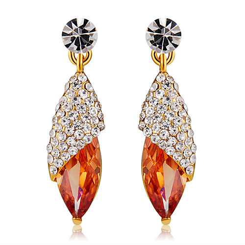 Women's Orange Crystal Drop Earrings Dangle Earrings Stylish Unique Design Romantic Gold Plated Imitation Diamond Earrings Jewelry Orange For Party Engagement Evening Party 1 Pair
Women's Orange Crystal Drop Earrings Dangle Earrings Stylish Unique Design Romantic Gold Plated Imitation Diamond Earrings Jewelry Orange For Party Engagement Evening Party 1 Pair