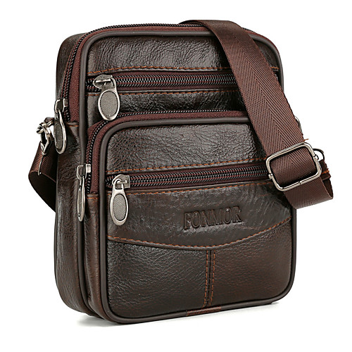 Men's Bags Cowhide Shoulder Messenger Bag Crossbody Bag Zipper Solid Color Daily MessengerBag Coffee
Men's Bags Cowhide Shoulder Messenger Bag Crossbody Bag Zipper Solid Color Daily MessengerBag Coffee