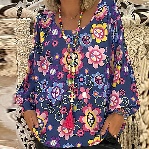 Women's Plus Size Floral Blouse Daily V Neck Wine / White / Black / Blue / Blushing Pink / Light Blue
Women's Plus Size Floral Blouse Daily V Neck Wine / White / Black / Blue / Blushing Pink / Light Blue
