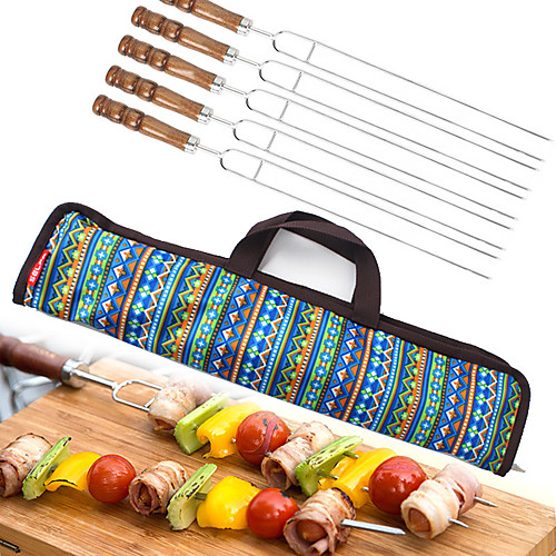 Marshmallow Roasting Sticks 5 sets Portable Easy to Install Stainless Steel for Outdoor Picnic Blue
Marshmallow Roasting Sticks 5 sets Portable Easy to Install Stainless Steel for Outdoor Picnic Blue