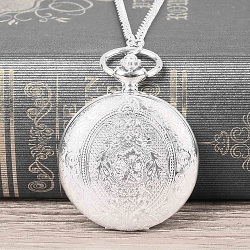 Men's Pocket Watch Quartz Silver Casual Watch Large Dial Analog Casual Fashion - Silvery / White
Men's Pocket Watch Quartz Silver Casual Watch Large Dial Analog Casual Fashion - Silvery / White
