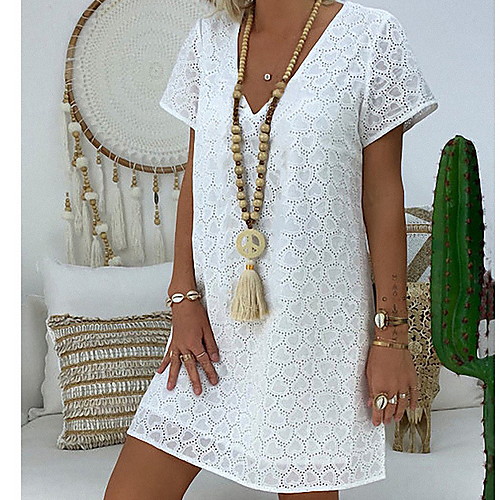 Women's Shirt Dress - Short Sleeve Spring & Summer V Neck 2020 White Black Blue Yellow Orange Gray S M L XL XXL XXXL
Women's Shirt Dress - Short Sleeve Spring & Summer V Neck 2020 White Black Blue Yellow Orange Gray S M L XL XXL XXXL