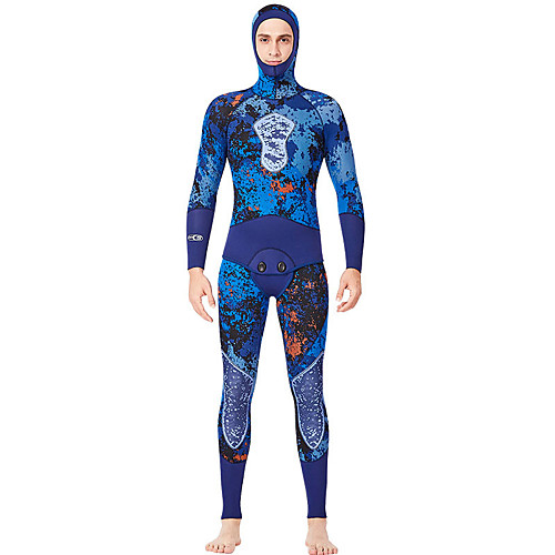 Dive&Sail Men's Full Wetsuit 5mm SCR Neoprene Diving Suit Thermal / Warm High Elasticity Long Sleeve Back Zip - Diving Water Sports Camo / Camouflage Autumn / Fall Spring Summer / Stretchy
Dive&Sail Men's Full Wetsuit 5mm SCR Neoprene Diving Suit Thermal / Warm High Elasticity Long Sleeve Back Zip - Diving Water Sports Camo / Camouflage Autumn / Fall Spring Summer / Stretchy