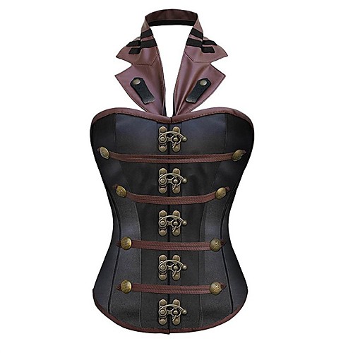 Women's Lace Up Overbust Corset - Solid Colored / British, Vintage Style / Basic Black S M L
Women's Lace Up Overbust Corset - Solid Colored / British, Vintage Style / Basic Black S M L