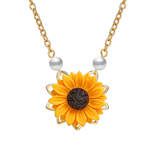 Women's Resin Pendant Necklace Classic Sunflower European Sweet Modern Imitation Pearl Resin Chrome Gold Silver Rose Gold 515 cm Necklace Jewelry 1pc For Daily Street Holiday Going out Festival
Women's Resin Pendant Necklace Classic Sunflower European Sweet Modern Imitation Pearl Resin Chrome Gold Silver Rose Gold 515 cm Necklace Jewelry 1pc For Daily Street Holiday Going out Festival