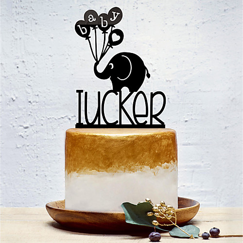 Cake Topper Classic Theme / Elephant / Creative Personalized / Romantic Acrylic Birthday / Party Evening with Solid 1 pcs OPP
Cake Topper Classic Theme / Elephant / Creative Personalized / Romantic Acrylic Birthday / Party Evening with Solid 1 pcs OPP