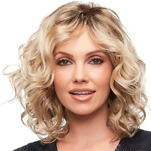 Weave Curly Middle Part Wig Medium Length Light golden Synthetic Hair 16 inch Women's Fashionable Design Women Synthetic Brown
Weave Curly Middle Part Wig Medium Length Light golden Synthetic Hair 16 inch Women's Fashionable Design Women Synthetic Brown