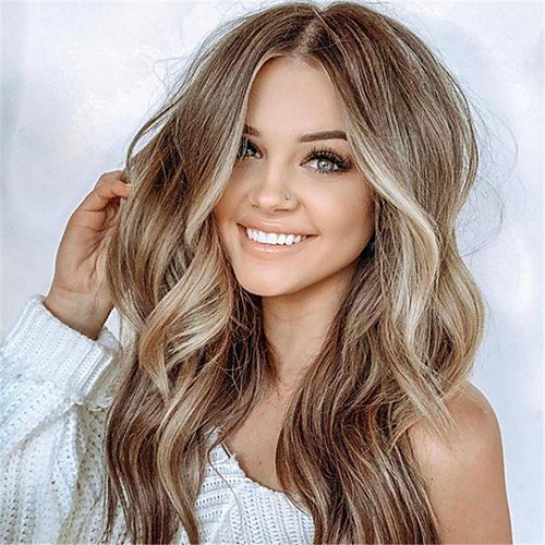 Synthetic Wig Body Wave Middle Part Wig Long Dark Brown / Dark Auburn Synthetic Hair 26 inch Women's Women Dark Brown
Synthetic Wig Body Wave Middle Part Wig Long Dark Brown / Dark Auburn Synthetic Hair 26 inch Women's Women Dark Brown