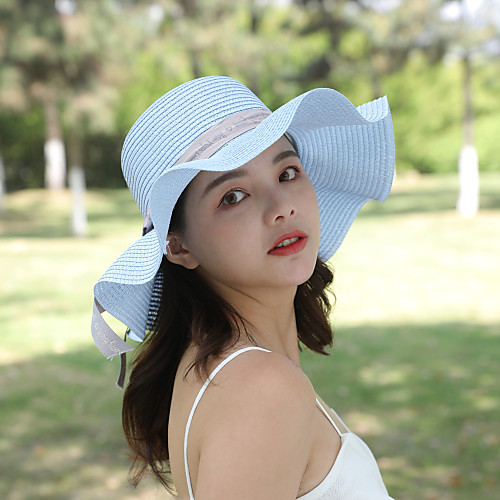 Women's Active Basic Cute Straw Straw Hat-Solid Colored Spring Summer Light Brown Blushing Pink Khaki
Women's Active Basic Cute Straw Straw Hat-Solid Colored Spring Summer Light Brown Blushing Pink Khaki
