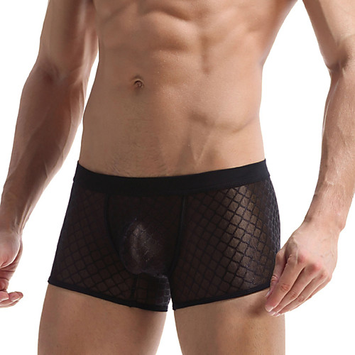 Men's 1 Piece Mesh / Basic Briefs Underwear / G-string Underwear - EU / US Size Mid Waist Black Blue Red S M L
Men's 1 Piece Mesh / Basic Briefs Underwear / G-string Underwear - EU / US Size Mid Waist Black Blue Red S M L