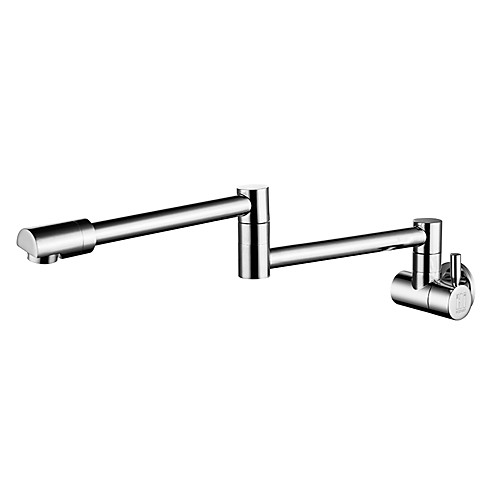 Kitchen faucet - Single Handle One Hole Chrome Pot Filler Wall Mounted Contemporary Kitchen Taps
Kitchen faucet - Single Handle One Hole Chrome Pot Filler Wall Mounted Contemporary Kitchen Taps