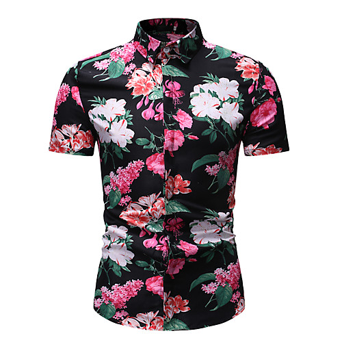 Men's Shirt Graphic Floral Print Short Sleeve Athleisure Tops Basic Streetwear Rainbow
Men's Shirt Graphic Floral Print Short Sleeve Athleisure Tops Basic Streetwear Rainbow