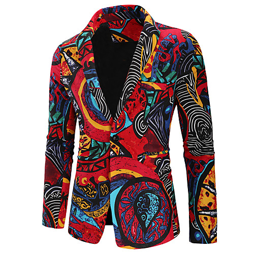 Rainbow Geometric / Rainbow Regular Fit Cotton / Linen Men's Suit - Notch lapel collar
Rainbow Geometric / Rainbow Regular Fit Cotton / Linen Men's Suit - Notch lapel collar