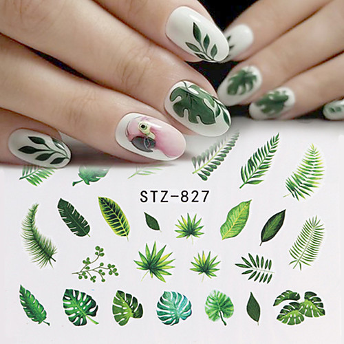 

29 pcs Water Transfer Sticker Flower Series / Flamingo nail art Manicure Pedicure Special Design / Universal Stylish / Tropical Daily