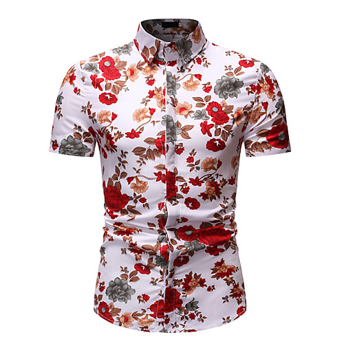 Men's Shirt Graphic Floral Print Short Sleeve Athleisure Tops Basic Streetwear Rainbow
Men's Shirt Graphic Floral Print Short Sleeve Athleisure Tops Basic Streetwear Rainbow