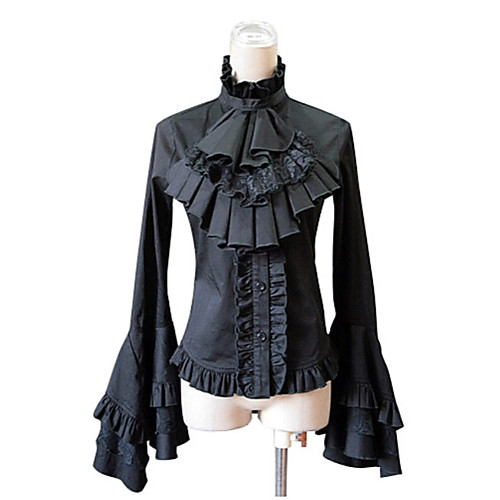 Gothic Style Sweet Lolita Blouse / Shirt Cosplay Costume Female Lace Japanese Cosplay Costumes White / Black Solid Colored Lace Flare Sleeve Long Sleeve
Gothic Style Sweet Lolita Blouse / Shirt Cosplay Costume Female Lace Japanese Cosplay Costumes White / Black Solid Colored Lace Flare Sleeve Long Sleeve