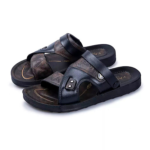 Men's Comfort Shoes Spring / Summer Casual Daily Sandals Walking Shoes PU Breathable Brown / Black Slogan / Beading
Men's Comfort Shoes Spring / Summer Casual Daily Sandals Walking Shoes PU Breathable Brown / Black Slogan / Beading
