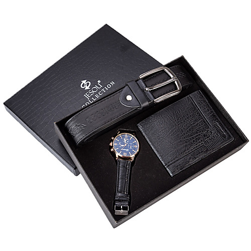 Men's Dress Watch Analog Quartz Gift Set Minimalist Chronograph Creative Casual Watch / Two Years / Leather
Men's Dress Watch Analog Quartz Gift Set Minimalist Chronograph Creative Casual Watch / Two Years / Leather