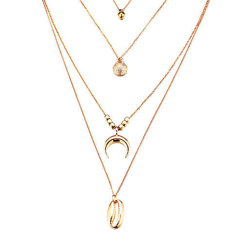 Women's Pendant Necklace Layered Necklace Layered Shell Bohemian Fashion Boho Silver Plated Gold Plated Gold Silver 40 cm Necklace Jewelry 1pc For Gift Holiday
Women's Pendant Necklace Layered Necklace Layered Shell Bohemian Fashion Boho Silver Plated Gold Plated Gold Silver 40 cm Necklace Jewelry 1pc For Gift Holiday