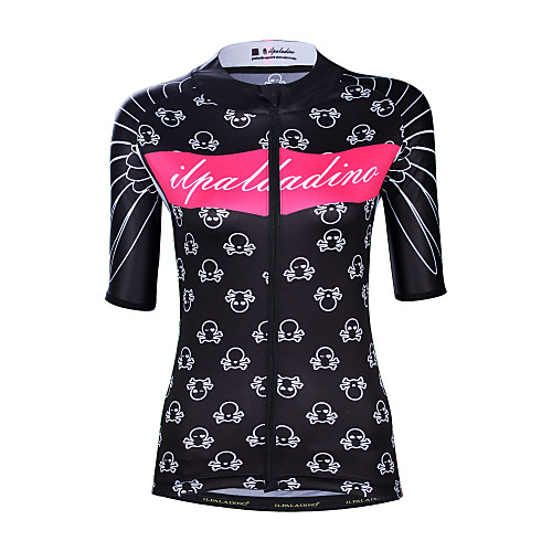 ILPALADINO Women's Short Sleeve Cycling Jersey Elastane Black Skull Bike Jersey Top Road Bike Cycling UV Resistant Quick Dry Moisture Wicking Sports Clothing Apparel
ILPALADINO Women's Short Sleeve Cycling Jersey Elastane Black Skull Bike Jersey Top Road Bike Cycling UV Resistant Quick Dry Moisture Wicking Sports Clothing Apparel