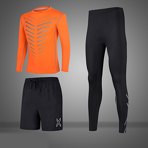 Men's Activewear Set Workout Outfits Compression Suit Athletic Long Sleeve 3pcs Winter Elastane Breathable Quick Dry Reflective Strips Fitness Gym Workout Basketball Running Active Training Sportswear
Men's Activewear Set Workout Outfits Compression Suit Athletic Long Sleeve 3pcs Winter Elastane Breathable Quick Dry Reflective Strips Fitness Gym Workout Basketball Running Active Training Sportswear