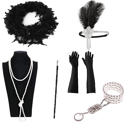 Necklace Earrings Costume Accessory Sets Gloves Necklace Retro Vintage 1920s The Great Gatsby Artificial feather For The Great Gatsby Cosplay Halloween Carnival Women's Costume Jewelry Fashion Jewelry
Necklace Earrings Costume Accessory Sets Gloves Necklace Retro Vintage 1920s The Great Gatsby Artificial feather For The Great Gatsby Cosplay Halloween Carnival Women's Costume Jewelry Fashion Jewelry