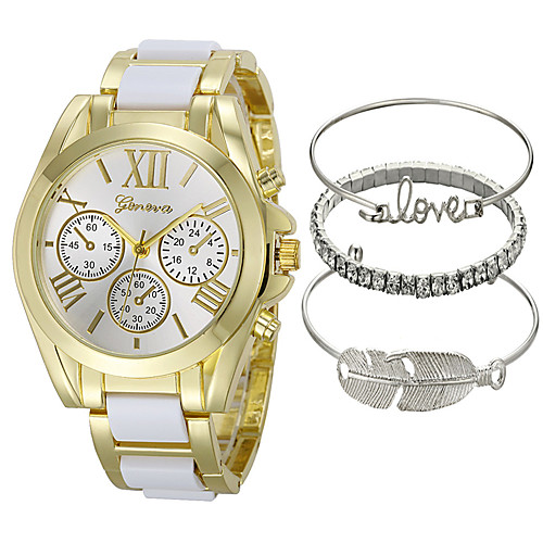 Women's Quartz Watches New Arrival Fashion Black Blue Red Stainless Steel Chinese Quartz Purple Light Green Rose Red Chronograph Cute Casual Watch 4 Pieces Analog One Year Battery Life / Large Dial
Women's Quartz Watches New Arrival Fashion Black Blue Red Stainless Steel Chinese Quartz Purple Light Green Rose Red Chronograph Cute Casual Watch 4 Pieces Analog One Year Battery Life / Large Dial