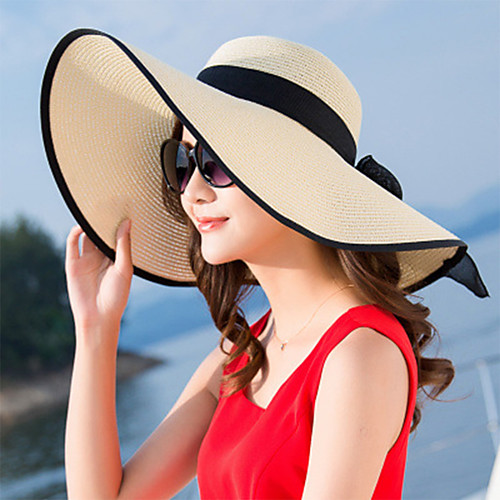 Women's Straw Hat Sun Hat Straw Active Basic Cute - Color Block Summer Fall White Blue Purple
Women's Straw Hat Sun Hat Straw Active Basic Cute - Color Block Summer Fall White Blue Purple