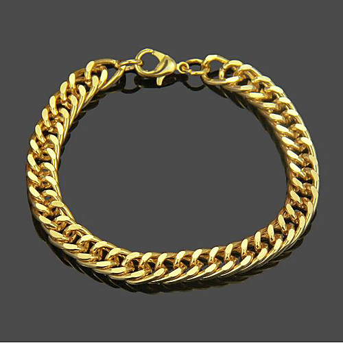 Men's Chain Bracelet Cut Out Weave Punk Rock 18K Gold Plated Bracelet Jewelry Gold For Daily Street
Men's Chain Bracelet Cut Out Weave Punk Rock 18K Gold Plated Bracelet Jewelry Gold For Daily Street