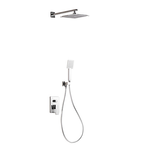 Shower Faucet Set - Rainfall Chrome Wall Mounted Ceramic Valve Bath Shower Mixer Taps / Brass / Single Handle One Hole
Shower Faucet Set - Rainfall Chrome Wall Mounted Ceramic Valve Bath Shower Mixer Taps / Brass / Single Handle One Hole
