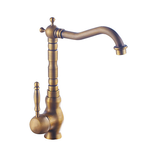 Kitchen faucet - Single Handle One Hole Antique Copper Standard Spout Centerset Contemporary / Antique Kitchen Taps
Kitchen faucet - Single Handle One Hole Antique Copper Standard Spout Centerset Contemporary / Antique Kitchen Taps