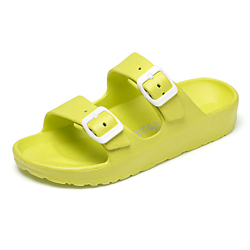 Women's Slippers & Flip-Flops 2020 Spring & Fall / Spring Flat Heel Open Toe Casual Daily Color Block EVA(ethylene-vinyl acetate copolymer) Walking Shoes White / Black / Yellow
Women's Slippers & Flip-Flops 2020 Spring & Fall / Spring Flat Heel Open Toe Casual Daily Color Block EVA(ethylene-vinyl acetate copolymer) Walking Shoes White / Black / Yellow