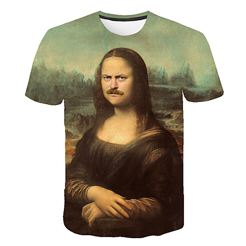 Men's Plus Size 3D Graphic Print T-shirt Basic Daily Street Round Neck Khaki / Short Sleeve / Portrait
Men's Plus Size 3D Graphic Print T-shirt Basic Daily Street Round Neck Khaki / Short Sleeve / Portrait