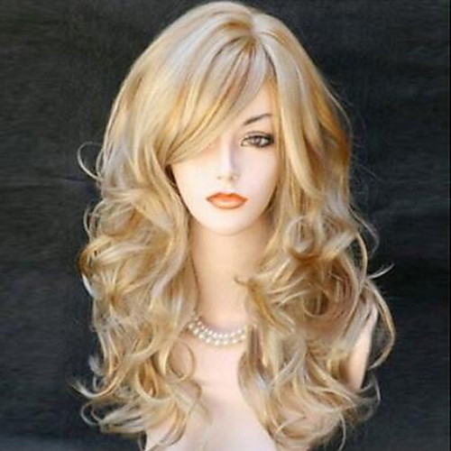 Synthetic Wig Curly With Bangs Wig Medium Length Light golden Light Brown Black / Red Synthetic Hair 60 inch Women's Women Blonde Brown
Synthetic Wig Curly With Bangs Wig Medium Length Light golden Light Brown Black / Red Synthetic Hair 60 inch Women's Women Blonde Brown