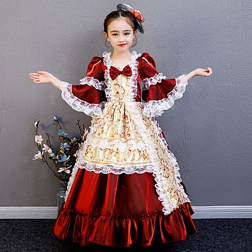 Princess Maria Antonietta Rococo Victorian Medieval Vacation Dress Dress Outfits Costume Prom Dress Girls' Kid's Costume RedGolden Vintage Cosplay Party / Evening Birthday Party Birthday Long Length
Princess Maria Antonietta Rococo Victorian Medieval Vacation Dress Dress Outfits Costume Prom Dress Girls' Kid's Costume RedGolden Vintage Cosplay Party / Evening Birthday Party Birthday Long Length
