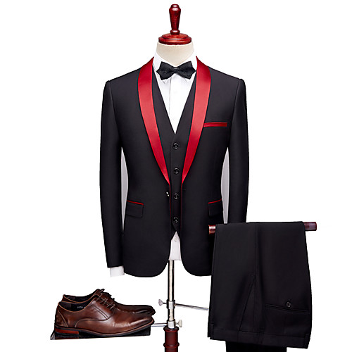 Tuxedos Standard Fit Shawl Collar Single Breasted One-button Polyester Solid Colored
Tuxedos Standard Fit Shawl Collar Single Breasted One-button Polyester Solid Colored