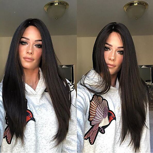 Synthetic Wig kinky Straight Middle Part Wig Long Black / Gold Synthetic Hair 22 inch Women's Women Dark Brown
Synthetic Wig kinky Straight Middle Part Wig Long Black / Gold Synthetic Hair 22 inch Women's Women Dark Brown