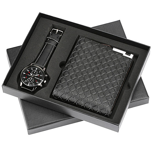 Men's Dress Watch Analog Quartz Gift Set Fashion Chronograph Cute Creative / One Year / Stainless Steel / Leather
Men's Dress Watch Analog Quartz Gift Set Fashion Chronograph Cute Creative / One Year / Stainless Steel / Leather
