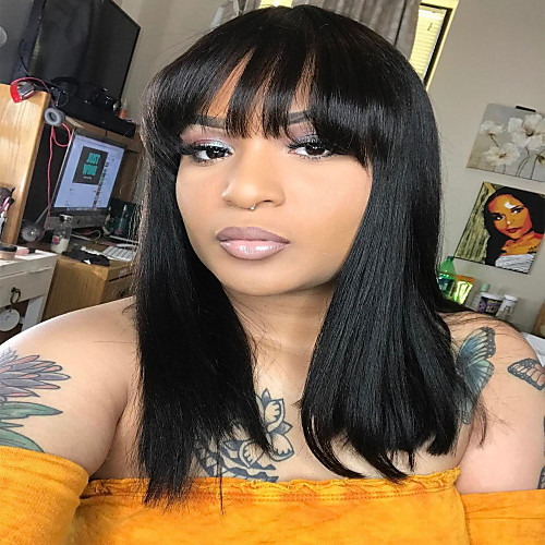 Human Hair Blend Wig Medium Length Natural Wave Layered Haircut Black Women Sexy Lady New Capless Women's All Natural Black / African American Wig / For Black Women
Human Hair Blend Wig Medium Length Natural Wave Layered Haircut Black Women Sexy Lady New Capless Women's All Natural Black / African American Wig / For Black Women