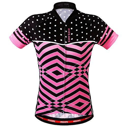 WOSAWE Women's Short Sleeve Cycling Jersey Polyester Blushing Pink Bike Sweatshirt Jersey Top Mountain Bike MTB Road Bike Cycling Breathable Back Pocket Sweat-wicking Sports Clothing Apparel
WOSAWE Women's Short Sleeve Cycling Jersey Polyester Blushing Pink Bike Sweatshirt Jersey Top Mountain Bike MTB Road Bike Cycling Breathable Back Pocket Sweat-wicking Sports Clothing Apparel