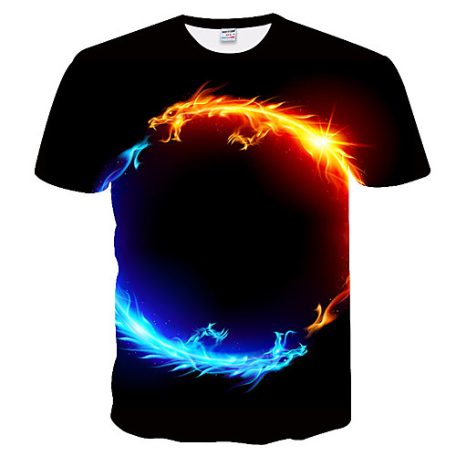 Men's Plus Size 3D Graphic Print T-shirt Daily Round Neck Black / Summer / Short Sleeve
Men's Plus Size 3D Graphic Print T-shirt Daily Round Neck Black / Summer / Short Sleeve