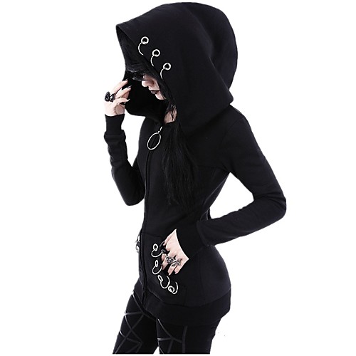 Women's Zip Up Hoodie Sweatshirt Plain Zipper Front Pocket Party Gothic Casual Hoodies Sweatshirts Black
Women's Zip Up Hoodie Sweatshirt Plain Zipper Front Pocket Party Gothic Casual Hoodies Sweatshirts Black